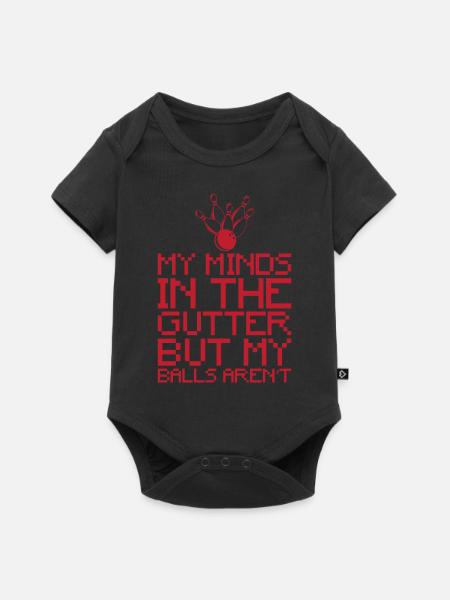 Bowling-Sprichwort - Baby Premium Kurzarmbody - Schwarz
