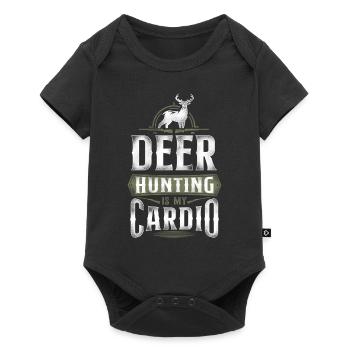 Buck Deer Hunting Hunter Vintage - Body à manches courtes Premium Bébé - noir - Devant