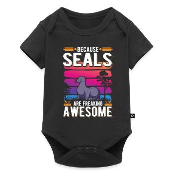 Because Seal are freaking awesome Robbe - Baby Premium short-sleeve bodysuit - black - Front