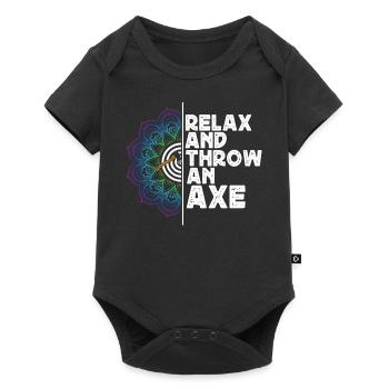 Axe Throw, Throw An Axe - Baby Premium short-sleeve bodysuit - black - Front