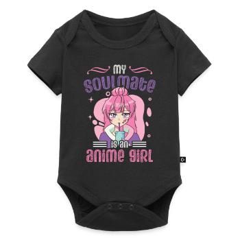 My Soulmate Is An Anime Girl | - Baby Premium short-sleeve bodysuit - black - Front