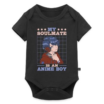 My Soulmate Is An Anime Young | - Baby Premium short-sleeve bodysuit - black - Front