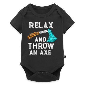 Axe Throw, Throw An Axe - Baby Premium short-sleeve bodysuit - black - Front