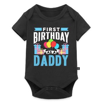 First Birthday As Daddy Dad Father Party - Baby Premium short-sleeve bodysuit - black - Front
