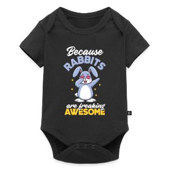 Rabbit Rabbit Pet Rabbit Mama Gift - Baby Premium short-sleeve bodysuit - black - Front