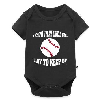 Baseball Amateur de baseball Femme Jeu de baseball - Body à manches courtes Premium Bébé - noir - Devant