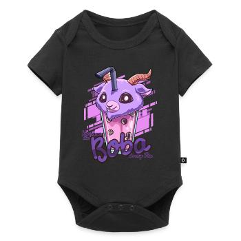 Bubble Tea Nu Goth Style - Otaku Bubble Tea - Baby Premium Kurzarmbody - Schwarz - Vorne