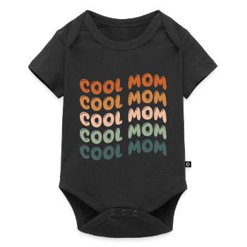 Cool Mom - Baby Premium Kurzarmbody - Schwarz - Vorne