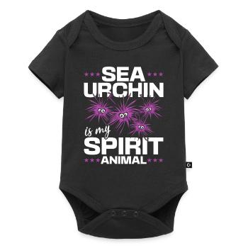 Sea urchin is my spirit animal - sea urchin - Baby Premium short-sleeve bodysuit - black - Front