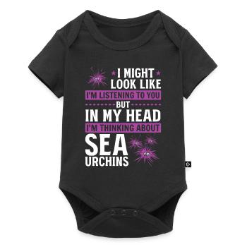 It might seem like I'm listening to you - - Baby Premium short-sleeve bodysuit - black - Front