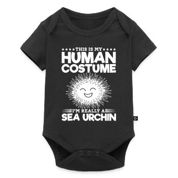 C’est mon costume humain je suis vraiment - Body à manches courtes Premium Bébé - noir - Devant