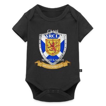 Barclay Scottish Family Clan Scotland Shield - Baby Premium short-sleeve bodysuit - black - Front