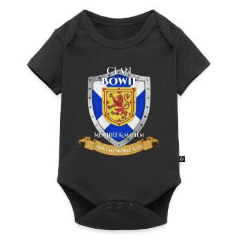 Bowie Scottish Family Clan Scotland Shield - Baby Premium short-sleeve bodysuit - black - Front