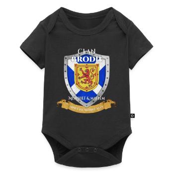 Brodie Scottish Family Clan Scotland Shield - Baby Premium short-sleeve bodysuit - black - Front