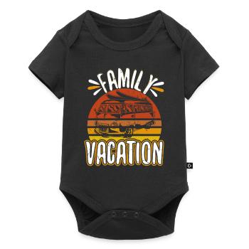 Vacation Surfing Bus Beaches - Baby Premium short-sleeve bodysuit - black - Front