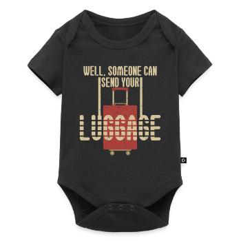Can Send Your Luggage - Baby Premium short-sleeve bodysuit - black - Front