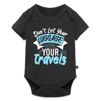 Let Your Luggage Define Your Travels - Baby Premium short-sleeve bodysuit - black - Front