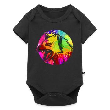 Hyena - Baby Premium short-sleeve bodysuit - black - Front