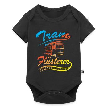 Straßenbahn Straßenbahnfahrer Tram Trambahn - Baby Premium Kurzarmbody - Schwarz - Vorne