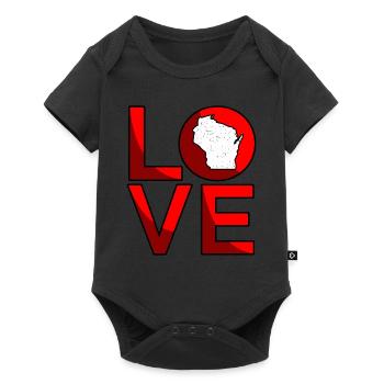 Dear Wisconsin Gift - Baby Premium short-sleeve bodysuit - black - Front
