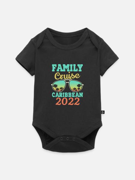 Kreuzfahrt 2022 Karibik - Baby Premium Kurzarmbody - Schwarz