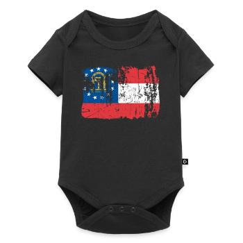 Cadeau de voyage en Géorgie - Body à manches courtes Premium Bébé - noir - Devant