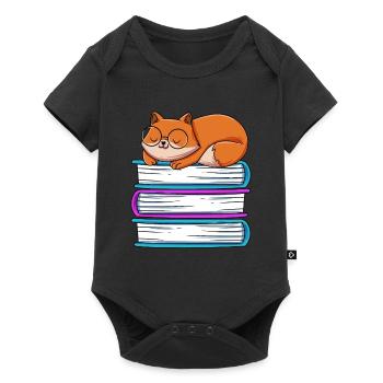 Lesen - Baby Premium Kurzarmbody - Schwarz - Vorne