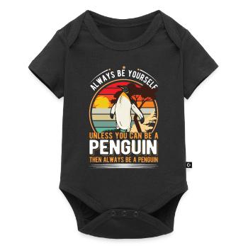 Pingouin Cadeau Pingouin - Body à manches courtes Premium Bébé - noir - Devant