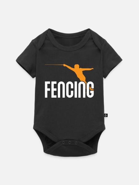 Fechten angreifen - Baby Premium Kurzarmbody - Schwarz