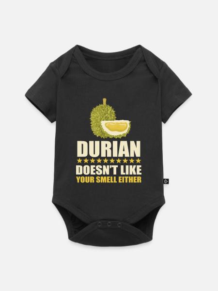 Durian Spruch - Baby Premium Kurzarmbody - Schwarz