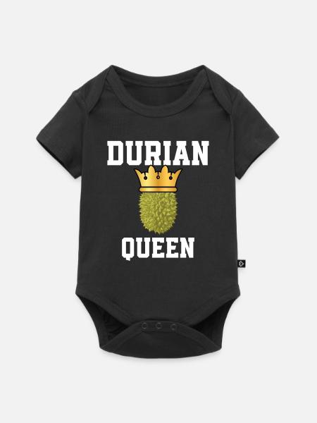 Durian Königin - Baby Premium Kurzarmbody - Schwarz