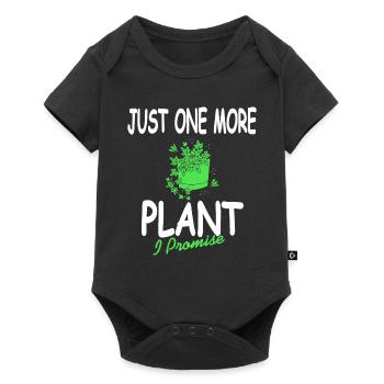 Juste une plante de plus que je promets un jardinage amusant - Body à manches courtes Premium Bébé - noir - Devant