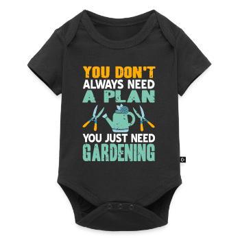 Vous avez juste besoin de jardinage Drôle de t-shirt de jardinage - Body à manches courtes Premium Bébé - noir - Devant