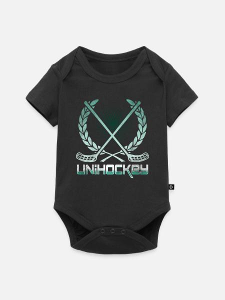 Unihockey - Baby Premium Kurzarmbody - Schwarz