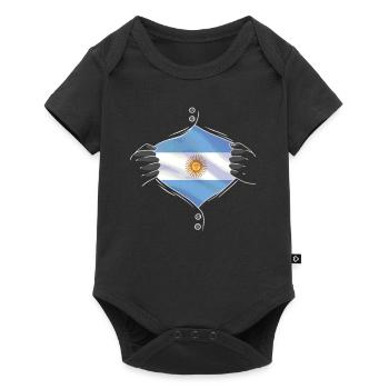 Argentina flag proud - Baby Premium short-sleeve bodysuit - black - Front