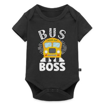 Schulbusfahrer Sei Nett Zum Schulbusfahrer - Baby Premium Kurzarmbody - Schwarz - Vorne