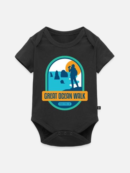 Great Ocean Walk - Australien - Baby Premium Kurzarmbody - Schwarz