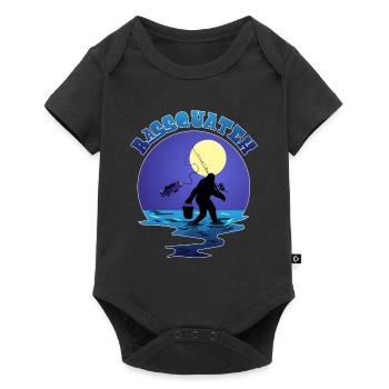 Fishing Bigfoot Pun Bassquatch Sasquatch Lover Ang - Baby Premium short-sleeve bodysuit - black - Front