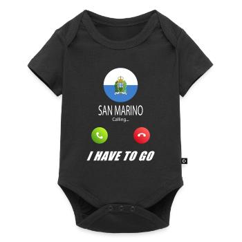 San Marino calls lusiger flags saying - Baby Premium short-sleeve bodysuit - black - Front