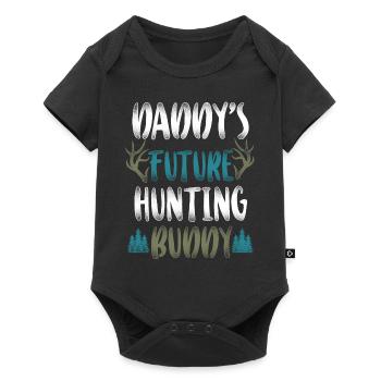 Buck Deer Hunting Hunter Kid - Baby Premium short-sleeve bodysuit - black - Front