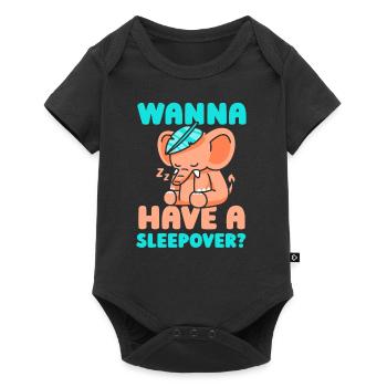 Envie d’une nuitée ? Sweet Party Nuitée - Body à manches courtes Premium Bébé - noir - Devant