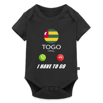 Togo calls on Lusiger flags saying - Baby Premium short-sleeve bodysuit - black - Front