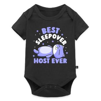 Best Overnight Host Ever Party - Baby Premium short-sleeve bodysuit - black - Front