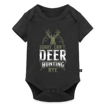 Buck Deer Hunting Hunter Vintage - Baby Premium short-sleeve bodysuit - black - Front