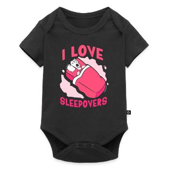 J’adore les nuitées douces séjour de fête - Body à manches courtes Premium Bébé - noir - Devant