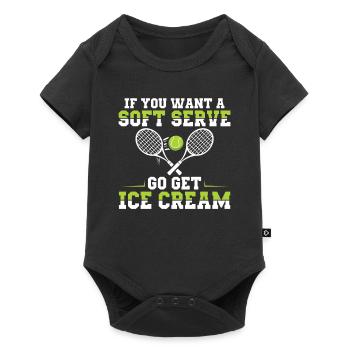 Funny If You Want A Soft Serve Go Get Ice Cream - Body à manches courtes Premium Bébé - noir - Devant