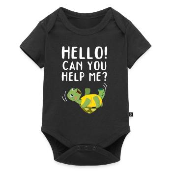 Turtle Funny Turtle Lover - Can you help me? - Baby Premium short-sleeve bodysuit - black - Front