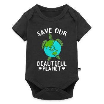 Save the turtles Save our beautiful - Baby Premium short-sleeve bodysuit - black - Front