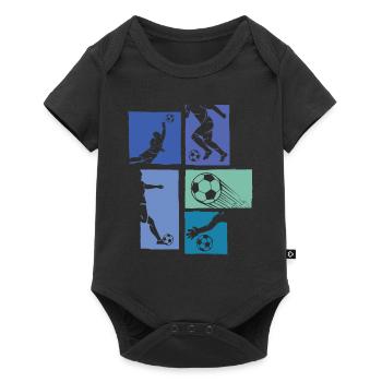 Football, Club d’équipe sportive, Équipe - Body à manches courtes Premium Bébé - noir - Devant