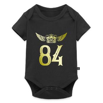 84 Couronne numérique - Body à manches courtes Premium Bébé - noir - Devant